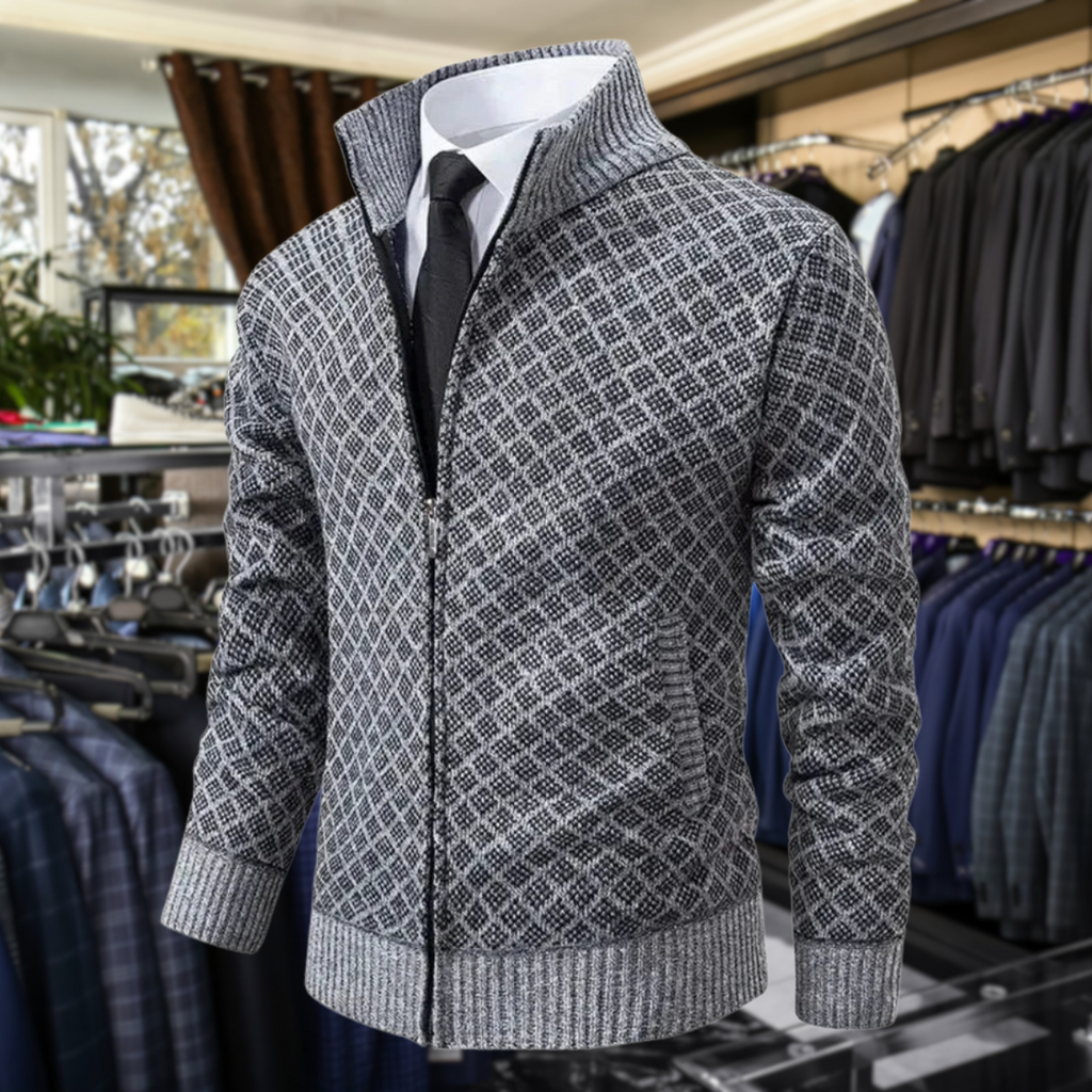 Maximilian | Premium-Strickjacke mit Reißverschluss