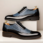 Oxford-Ostrichleder-Schuhe