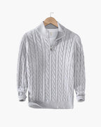 Lukas | Klassischer Strickpullover mit Half-Zip