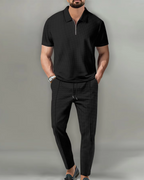 Sandro | Premium Zip Polo Set
