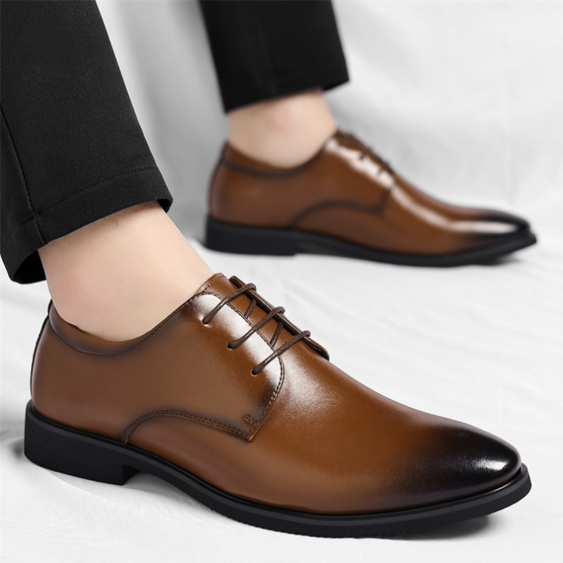 Monte Leder Schnürschuhe