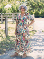 EULALIE | Blumen-Midi-Kleid