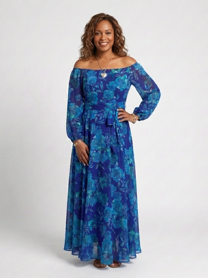 Aspen | Off-Shoulder Floral Dress
