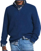 Diego | Sportiver Strickpullover mit Reißverschluss