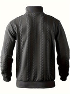Roman | Eleganter Vintage-Pullover mit Reißverschluss