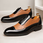 Oxford-Ostrichleder-Schuhe