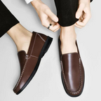Pelle Italiana Echtes Leder Slipper