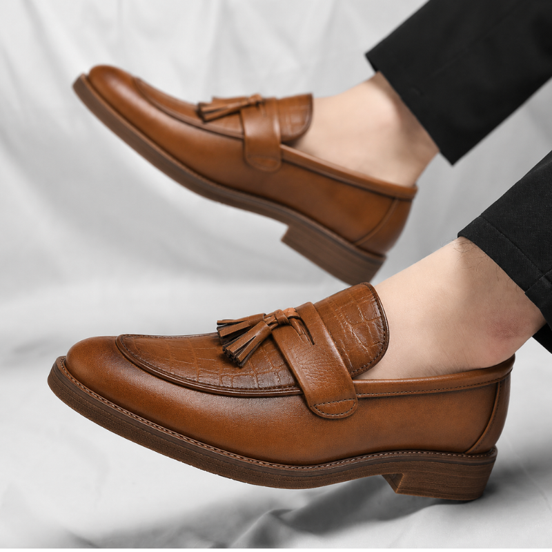 Siena Leder Quasten Slipper