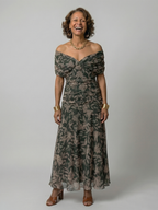 Calen | Off-Shoulder Flowing Midi Dress