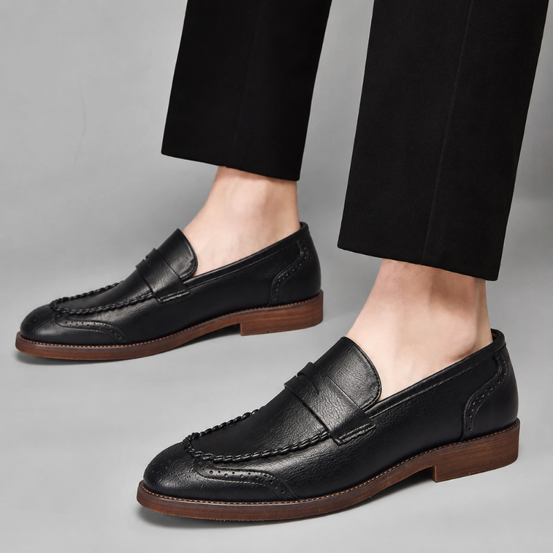 Santino Leder Penny Loafers