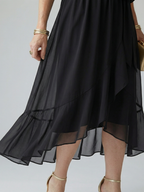 Elric | Leichtes Midikleid mit Drapierung