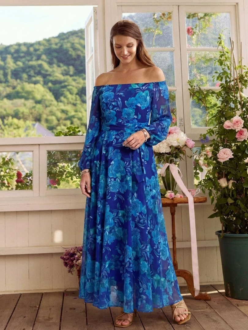 Aspen | Off-Shoulder Floral Dress