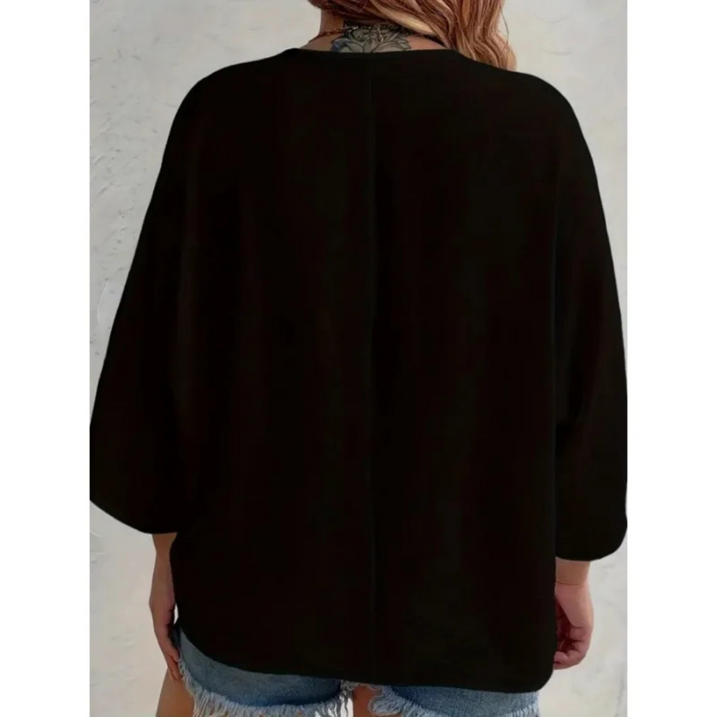 Quinn | Elegantes V-Ring-Top mit Knöpfen