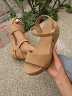 Elena | Elegante Keilabsatz-Sandalen