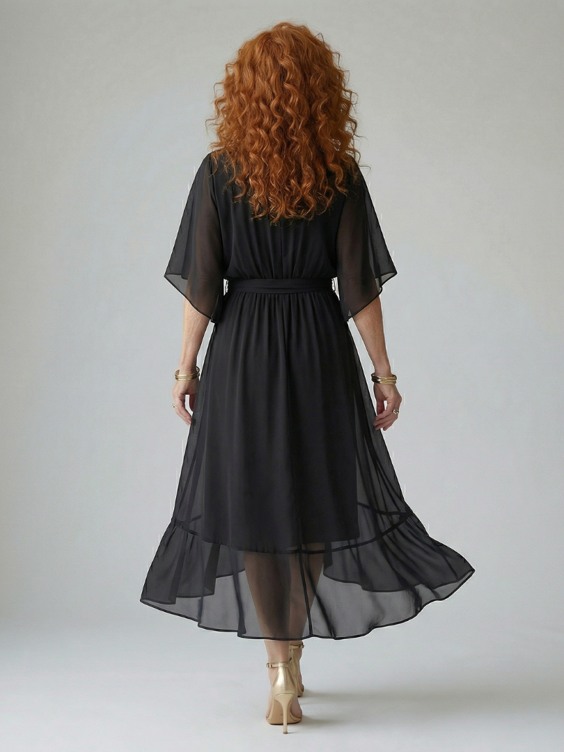 Elric | Leichtes Midikleid mit Drapierung