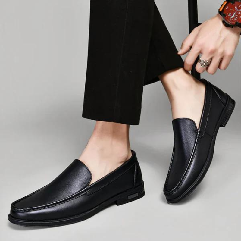 Pelle Italiana Echtes Leder Slipper