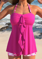 Bella | Ruffled Tankini Swimsuit Set