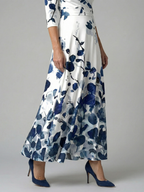 Celine | Midi Dress with Cross-Wrap Neckline