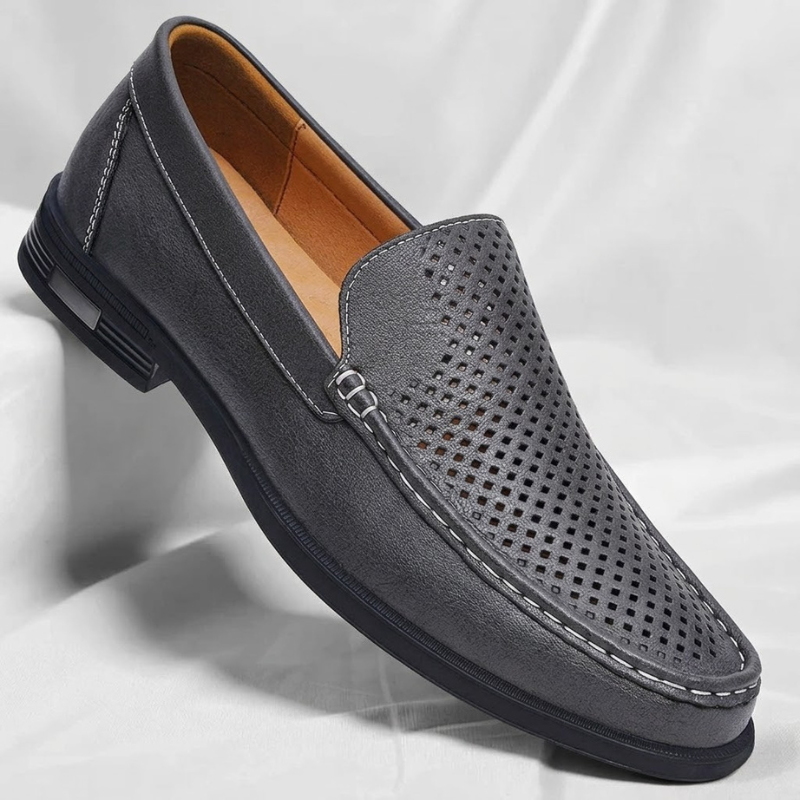 Pelle Italia Echtes Leder Slipper