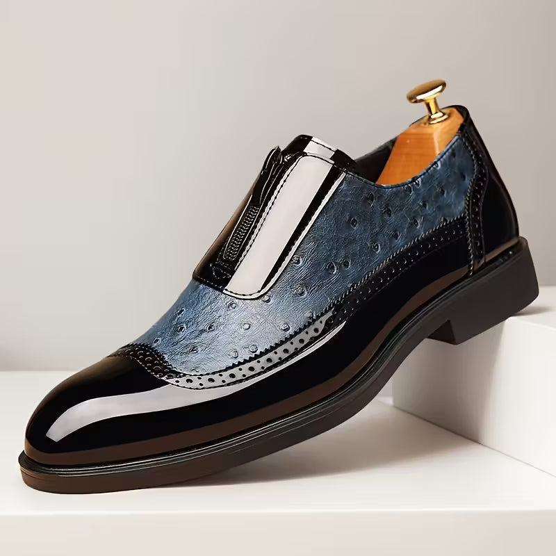 Oxford-Ostrichleder-Schuhe