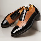 Oxford-Ostrichleder-Schuhe