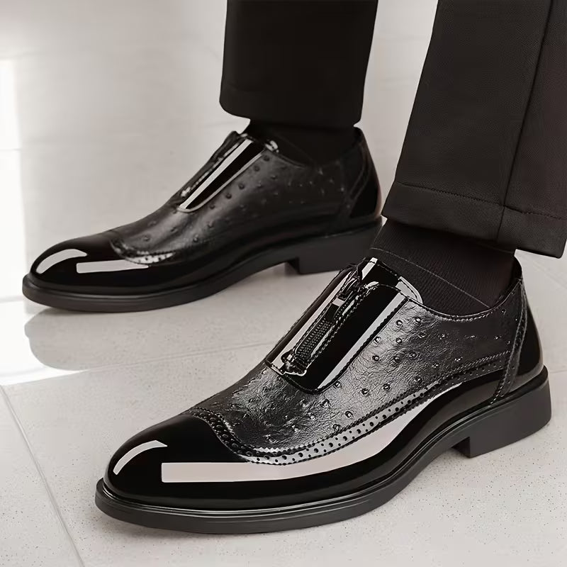 Oxford-Ostrichleder-Schuhe