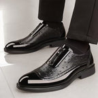 Oxford-Ostrichleder-Schuhe