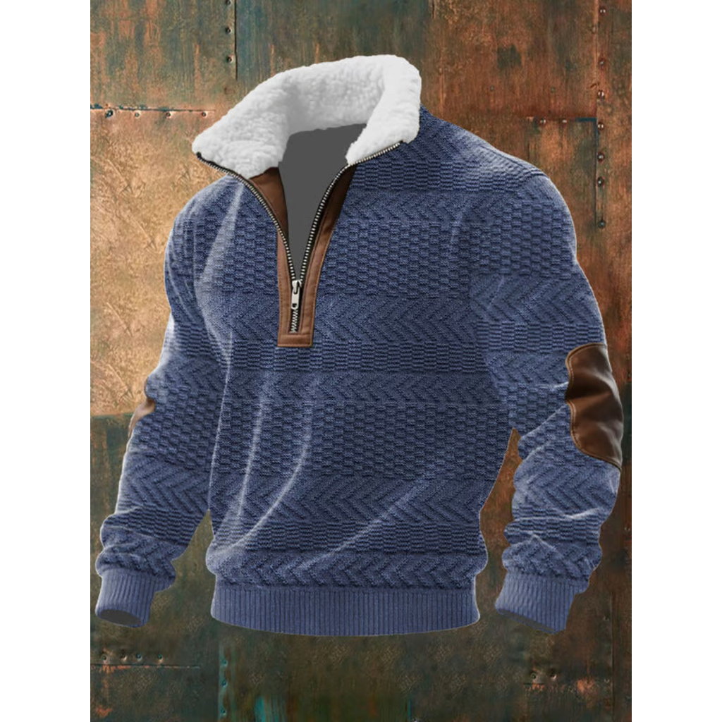 Tobias | ThermoSoft | Fleecepullover mit Stehkragen