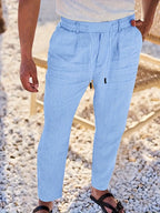 NICHOLS | Oversized Linen Pants with Drawstring