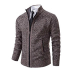 Leon | Taillierter Strickpullover mit Reißverschluss