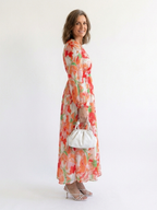 Althea | Maxi-Blumenkleid mit langen Ärmeln