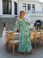 Althea | Maxi-Blumenkleid mit langen Ärmeln