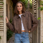 VEUGER MODEHOUS™ | Wildleder-Look Jacke
