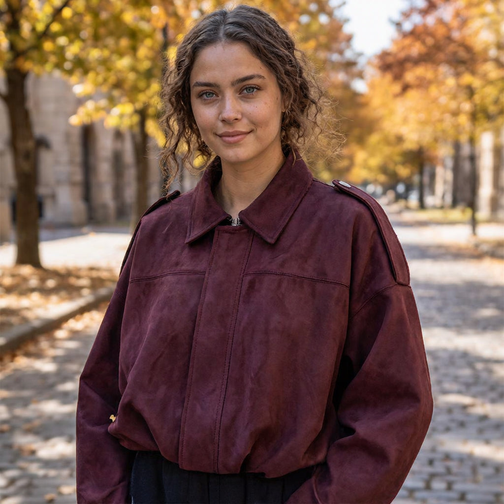 VEUGER MODEHOUS™ | Wildleder-Look Jacke