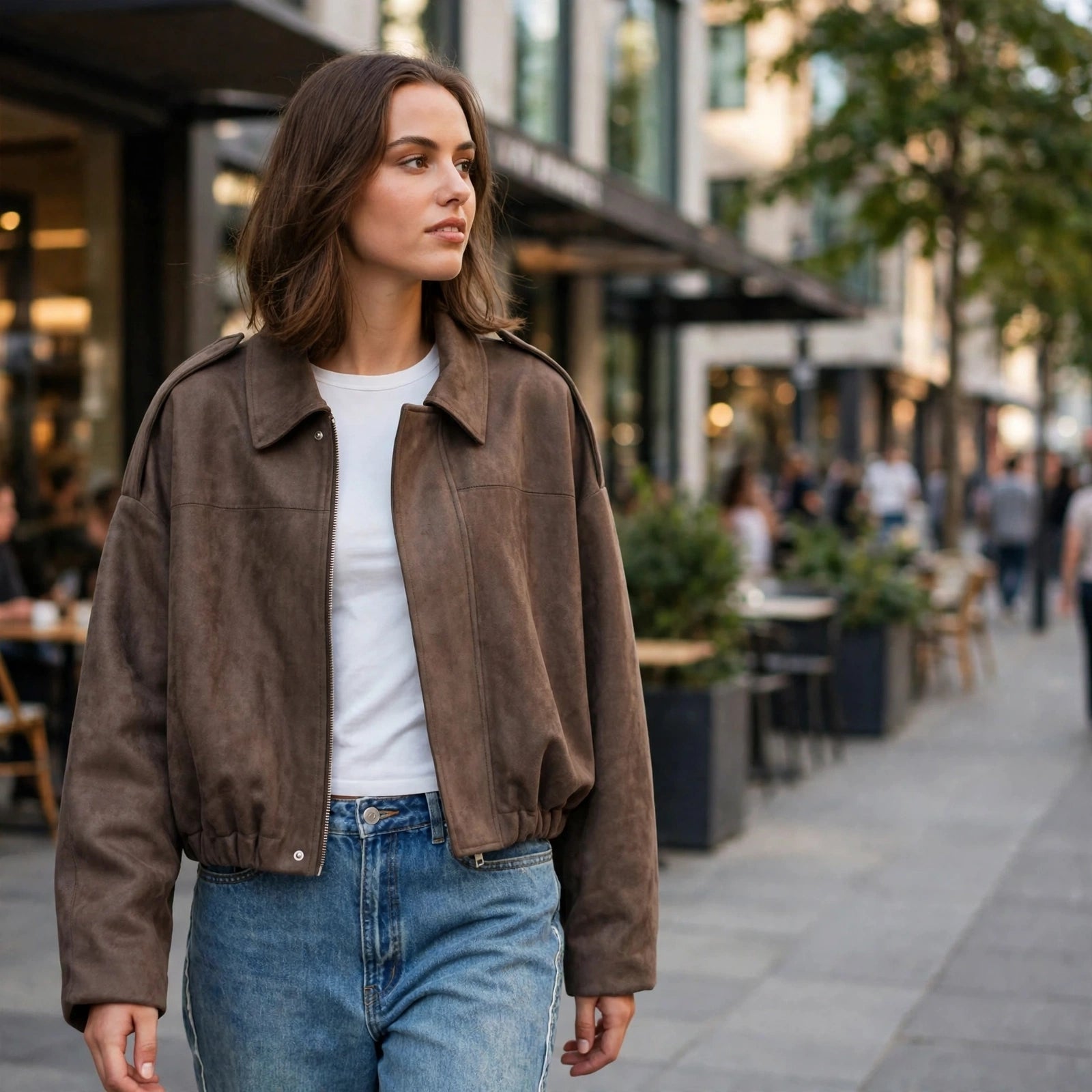 VEUGER MODEHOUS™ | Wildleder-Look Jacke
