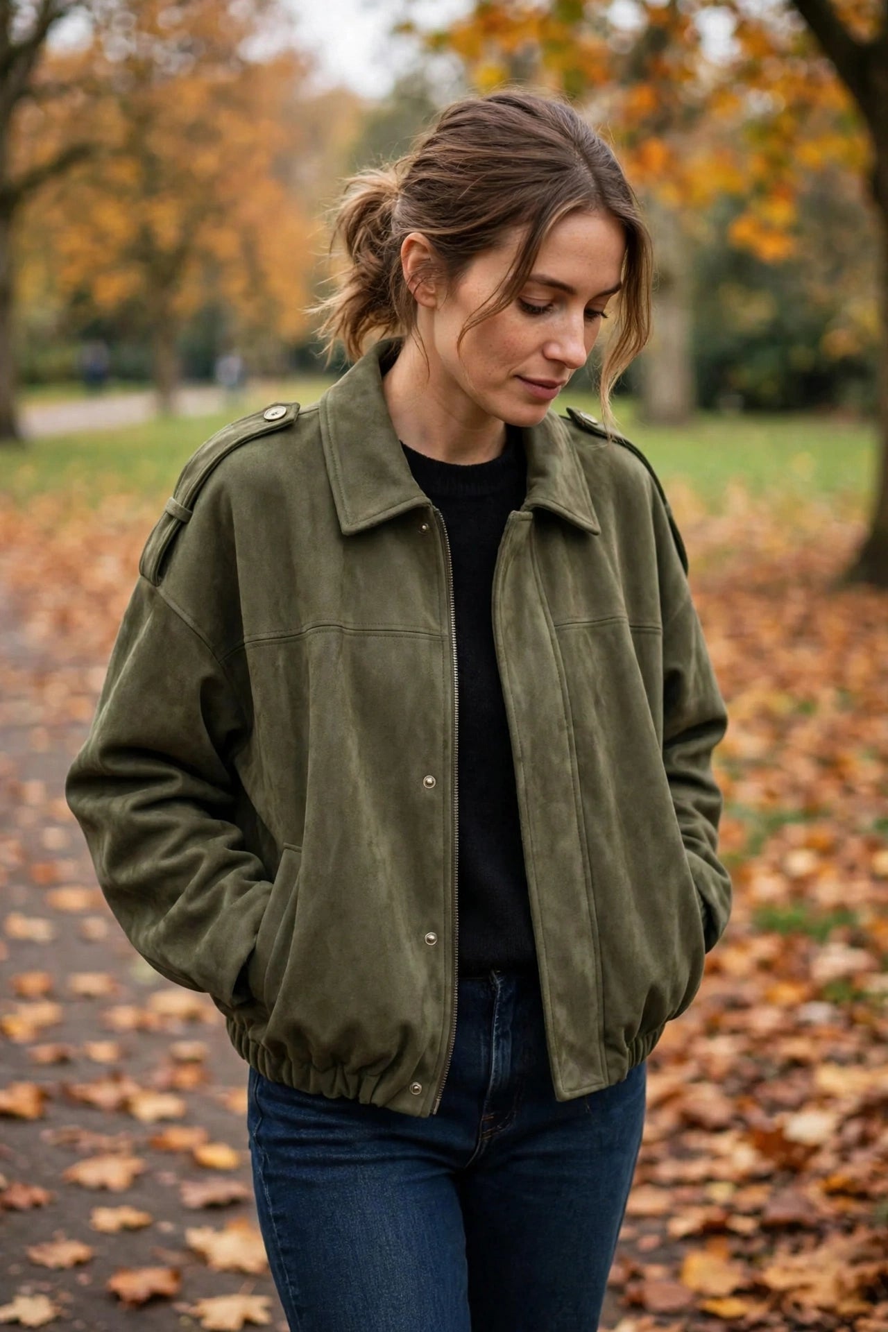 VEUGER MODEHOUS™ | Wildleder-Look Jacke
