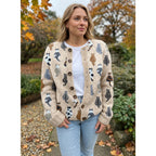 Allison | Cardigan mit Katzenmuster