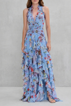 Belladina | Halter Neck Maxi Dress