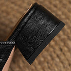 Rosel Leder-Mules mit eckiger Zehenform