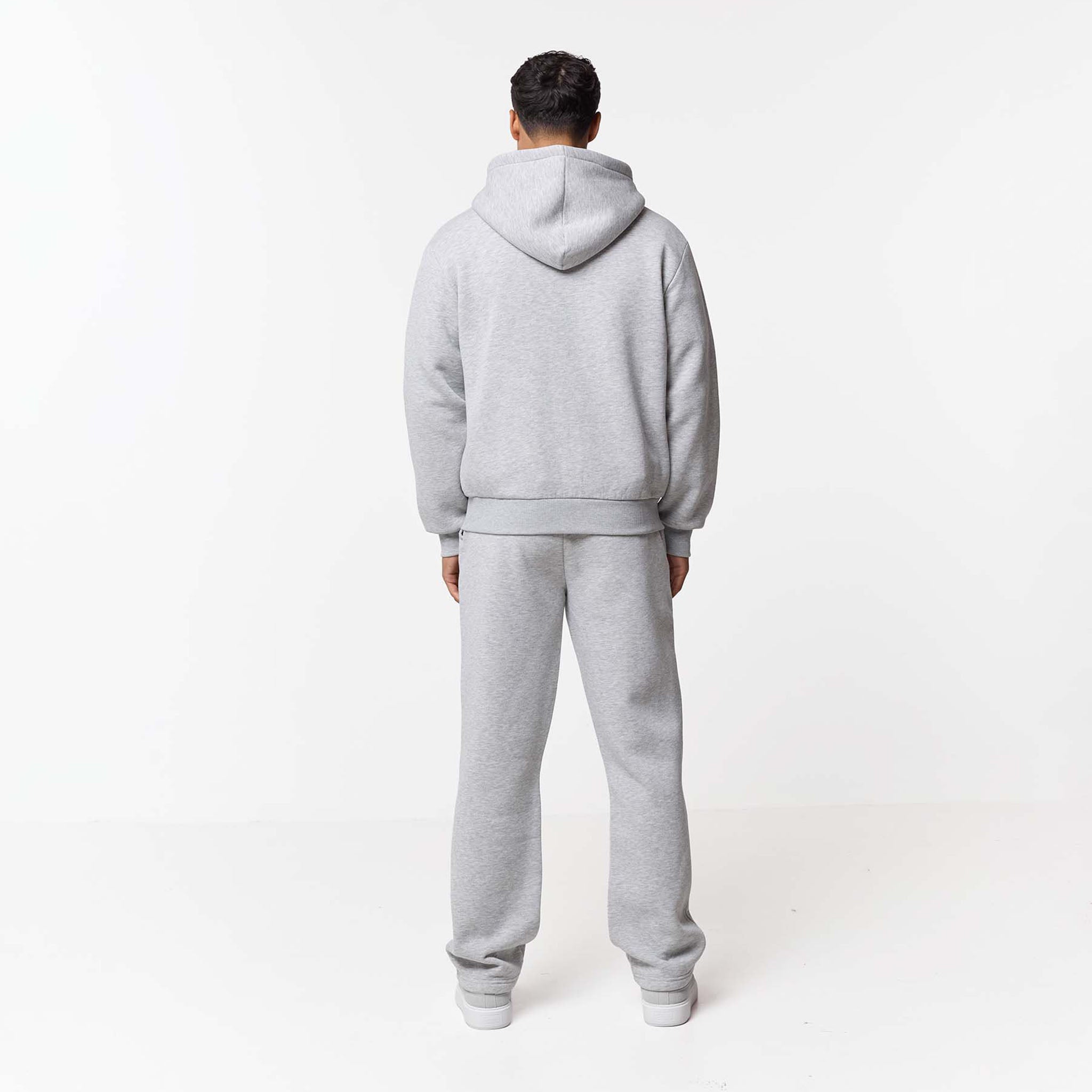 Leonard | Relaxed Fit Offene Jogger Grau Meliert