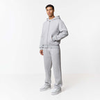Leonard | Relaxed Fit Offene Jogger Grau Meliert
