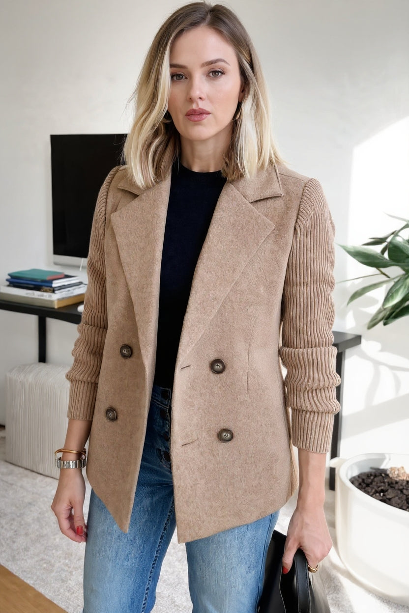 Camela | Blazer mit gestrickten Ärmeln