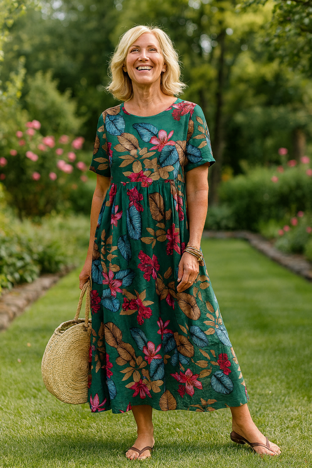 Masie | Luftiges Blumen-Maxikleid