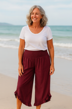 Tavina | Baumwoll-Leinen Leichte Hose