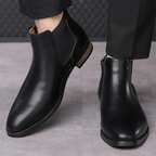 Harrison Leder Chelsea Boots