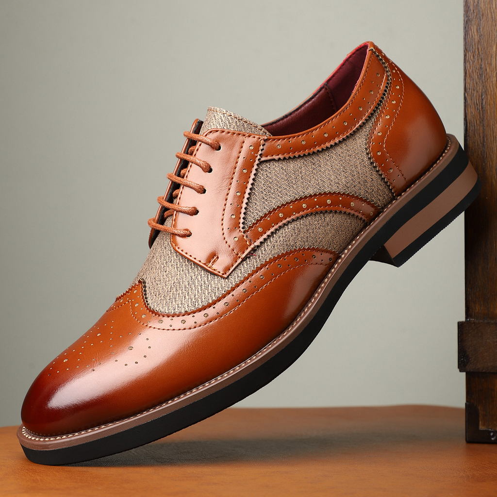 Regency Leder Brogue Schnürschuhe