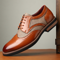 Regency Leder Brogue Schnürschuhe