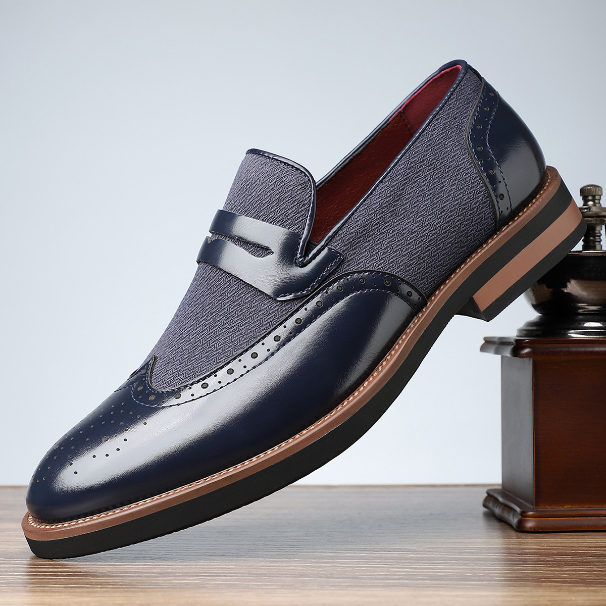 Regency Leder Brogue Slipper