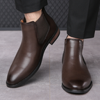 Harrison Leder Chelsea Boots