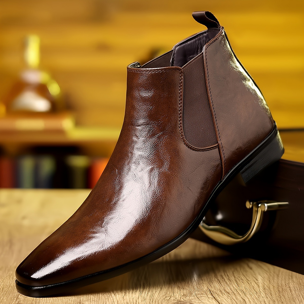Bradford Leder Chelsea-Stiefel